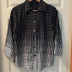 Westbound Black and White Polka Dot Blouse